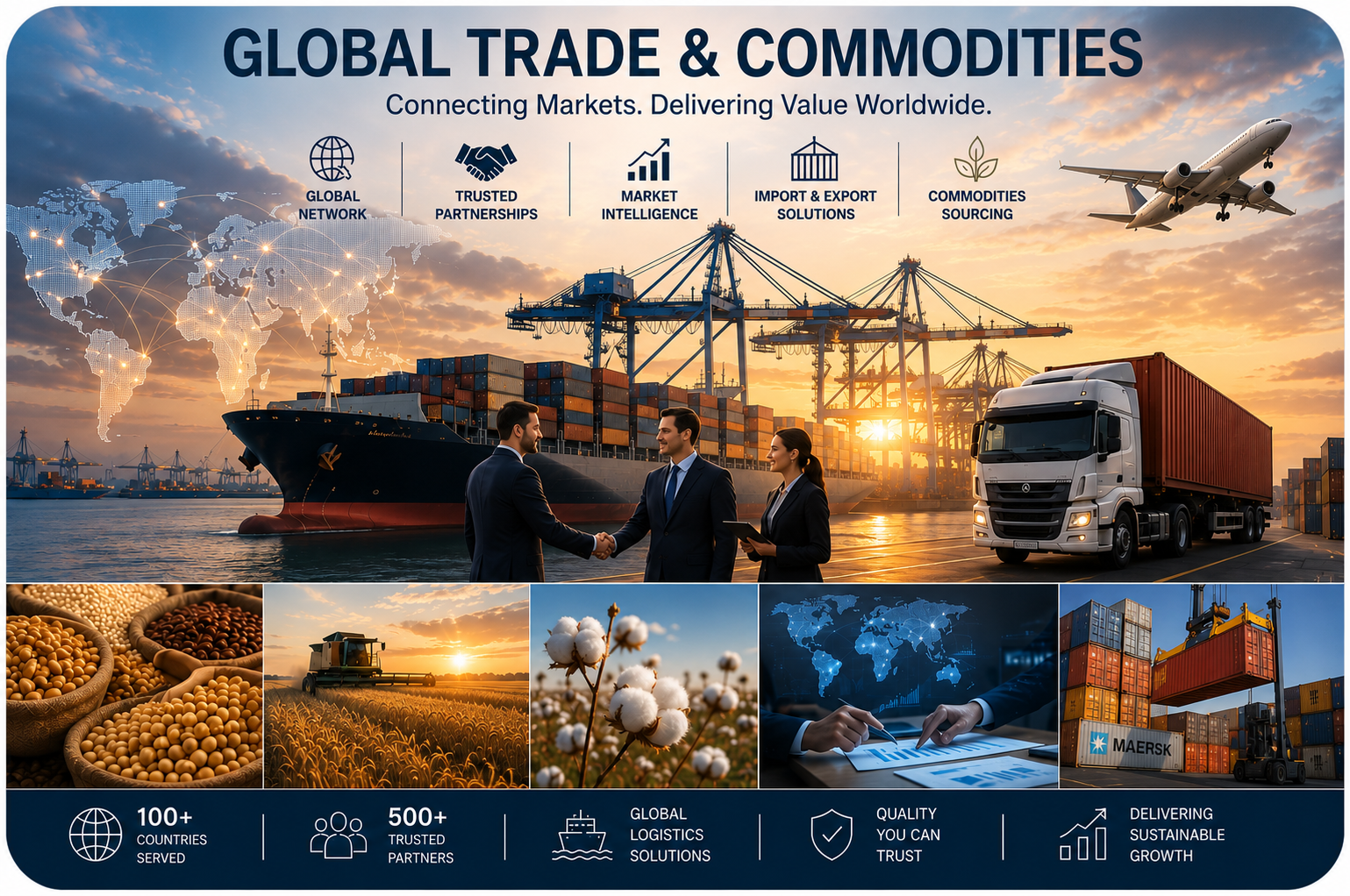 Global shipping and international trade operations